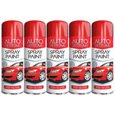 5X Auto Extreme Red Spray Paint 250ml Spray Paint